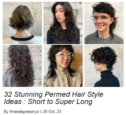 32 Stunning Permed Hair Style Ideas