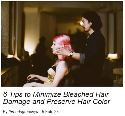 6 Tips to minimize Bleach Hair Damage