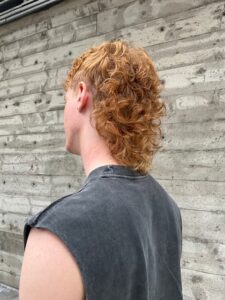 Cold Perm mullet back